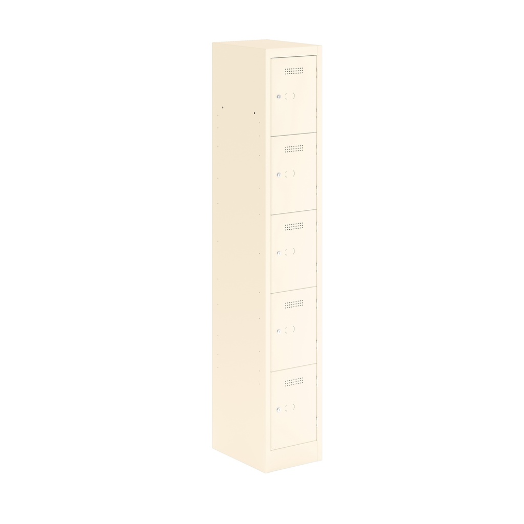 Primary 5 Door Single Locker Column | 300X450X1800 | Chalk