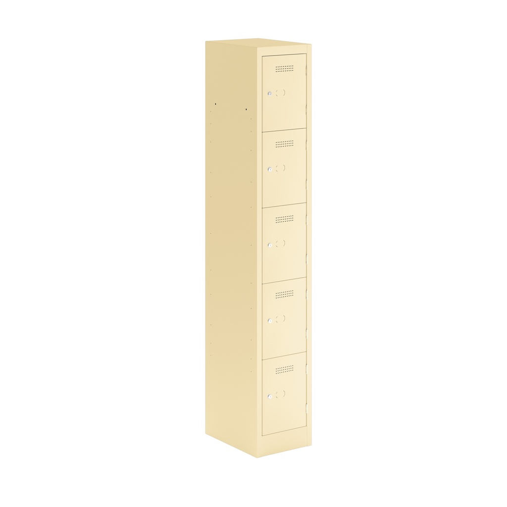 Primary 5 Door Single Locker Column | 300X450X1800 | Beige