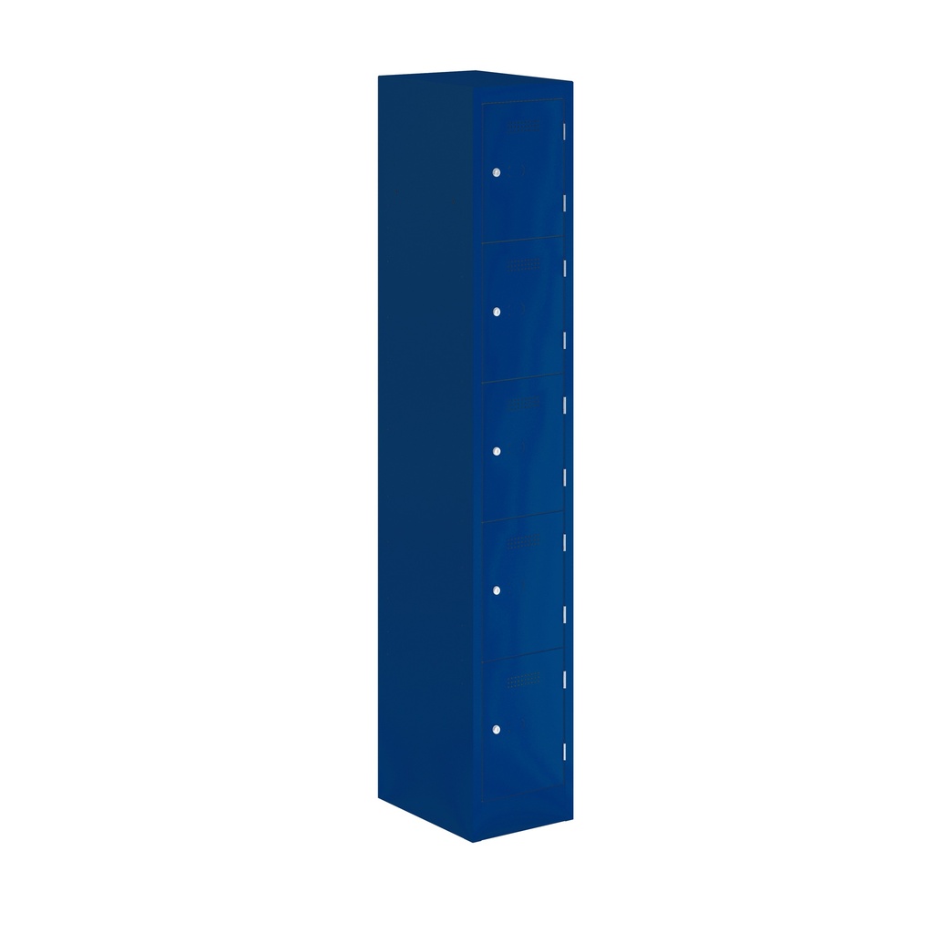 Primary 5 Door Single Locker Column | 300X450X1800 | Oxford Blue