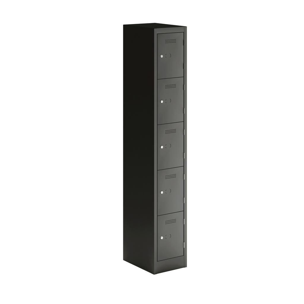 Primary 5 Door Single Locker Column | 300X450X1800 | Anthracite Grey