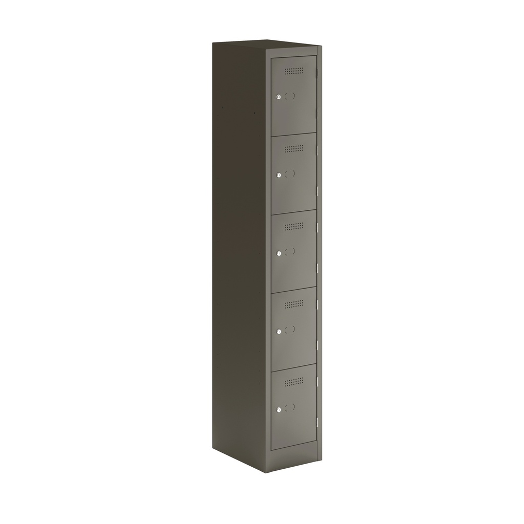 Primary 5 Door Single Locker Column | 300X450X1800 | Slate