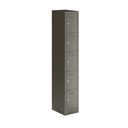 Primary 5 Door Single Locker Column | 300X450X1800 | Slate