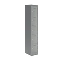Primary 5 Door Single Locker Column | 300X450X1800 | Silver