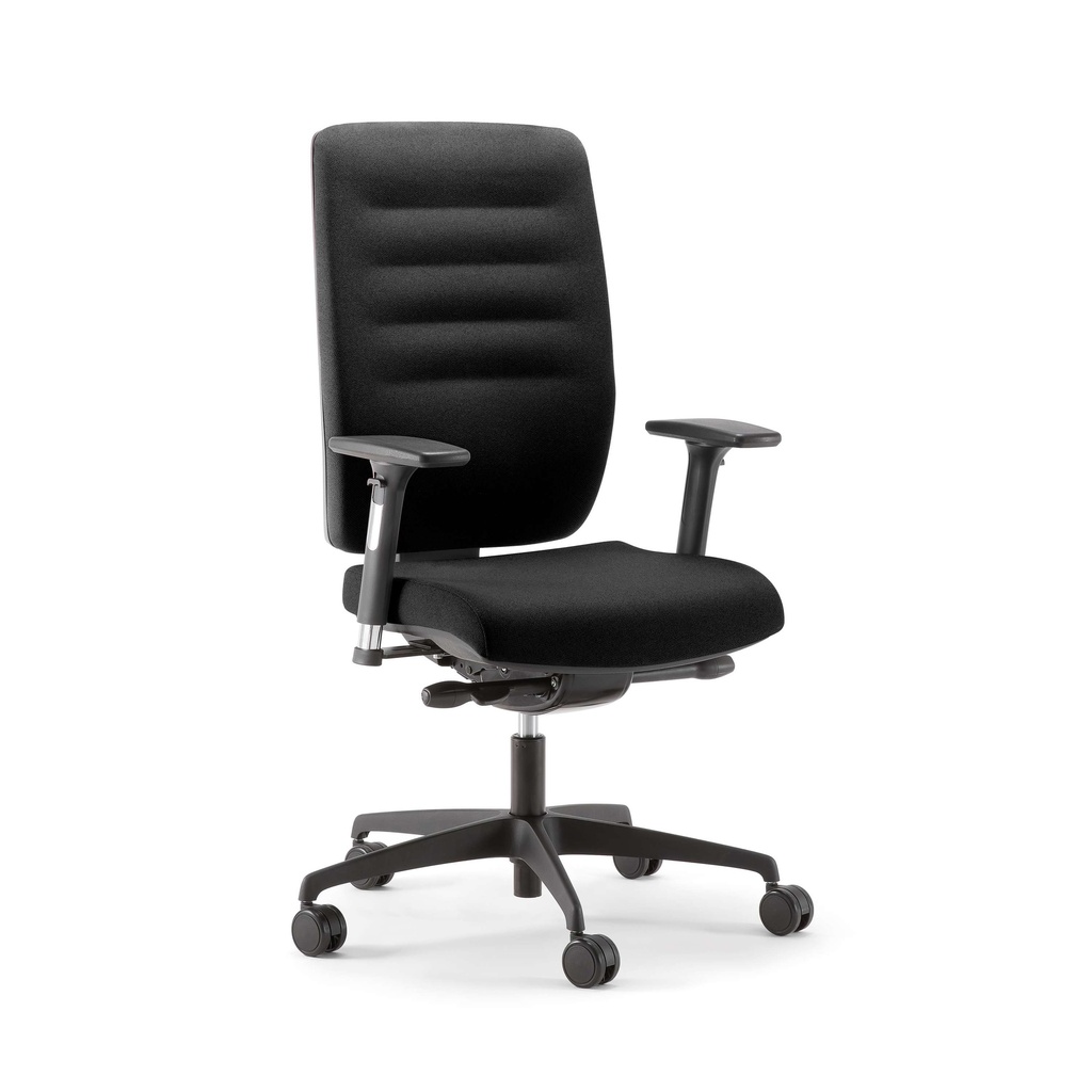 Bengal 24Hr High Back Heavy Duty Chair | Black/Black Chilli Fabric