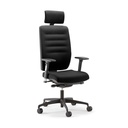 Bengal 24Hr High Back Heavy Duty Chair With Headrest -| Black/Black Chilli Fabric