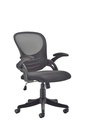Mesh Back Chair | Folding Arms | Black