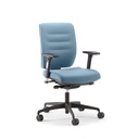 Bengal 24Hr Mid Back Heavy Duty Chair | Black/Unlimited Chilli Fabric