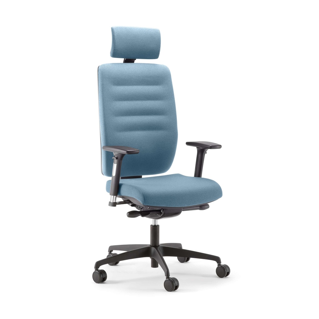 Bengal 24Hr High Back Heavy Duty Chair With Headrest -| Black/Unlimited Chilli Fabric