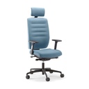 Bengal 24Hr High Back Heavy Duty Chair With Headrest -| Black/Unlimited Chilli Fabric