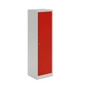 Lower Height Locker - 915Mm H X 225Mm W X 380Mm D 1 Door Single Locker Column- Light Grey/Cardinal Red
