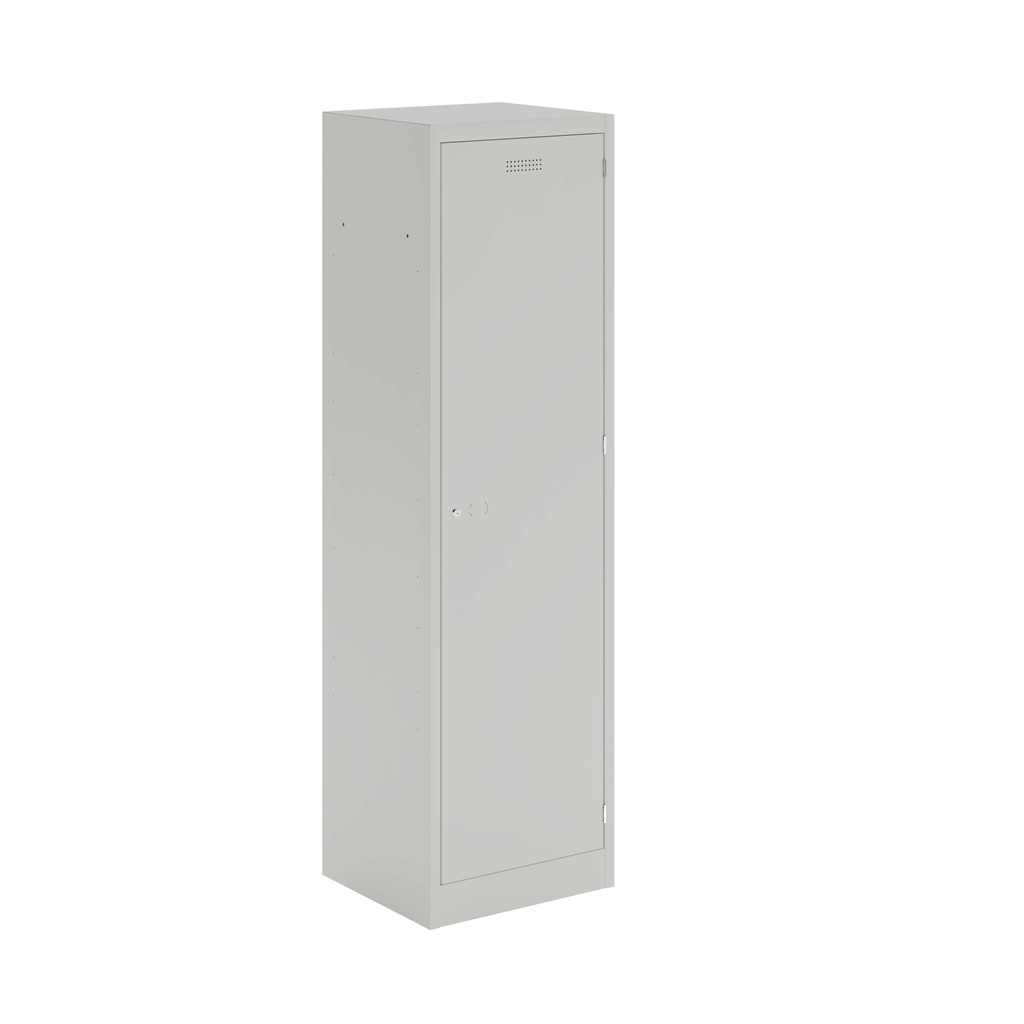 Lower Height Locker - 1370Mm H X 300Mm W X 450Mm D 1 Door Single Locker Column- Light Grey
