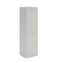 Lower Height Locker - 1370Mm H X 300Mm W X 300Mm D 2 Door Single Locker Column- Light Grey