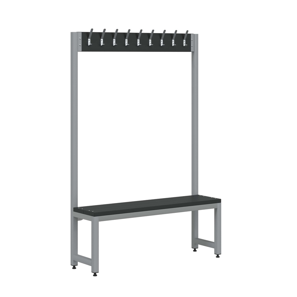 Cloakroom Bench 9 Hooks - 1800Mmh X 1200Mw X 300Mmd