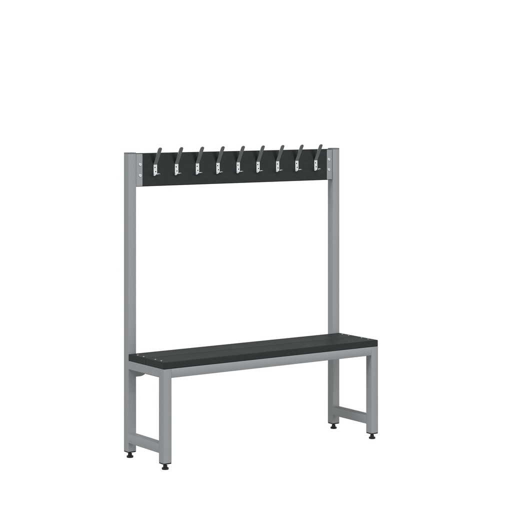 Junior Cloakroom Bench 9 Hooks - 1370Mmh X 1200Mw X 300Mmd