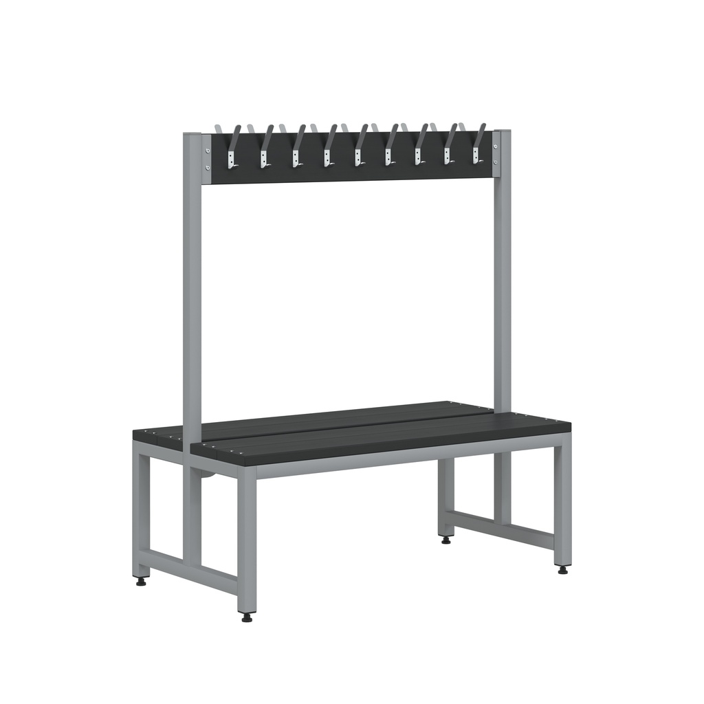 1370Mm H X 1200Mm W X 600Mm D Souble Sided Junior Cloakroom Bench With 18 Hooks