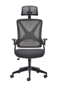 Mesh Back Chair | Folding Arms | Black
