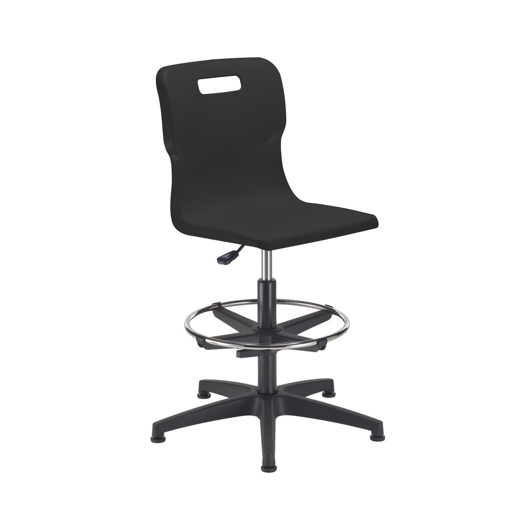 Titan Swivel Senior Chair | Adjustable D-Kit | Black/Black