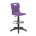 Titan Swivel Senior Chair | Fixed D-Kit | Purple/Black