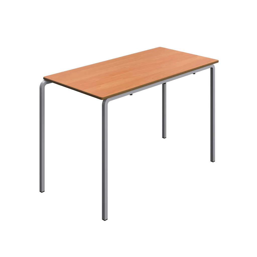 Titan Crush Bent Frame Table | 1200X600X760 |Beech/Grey
