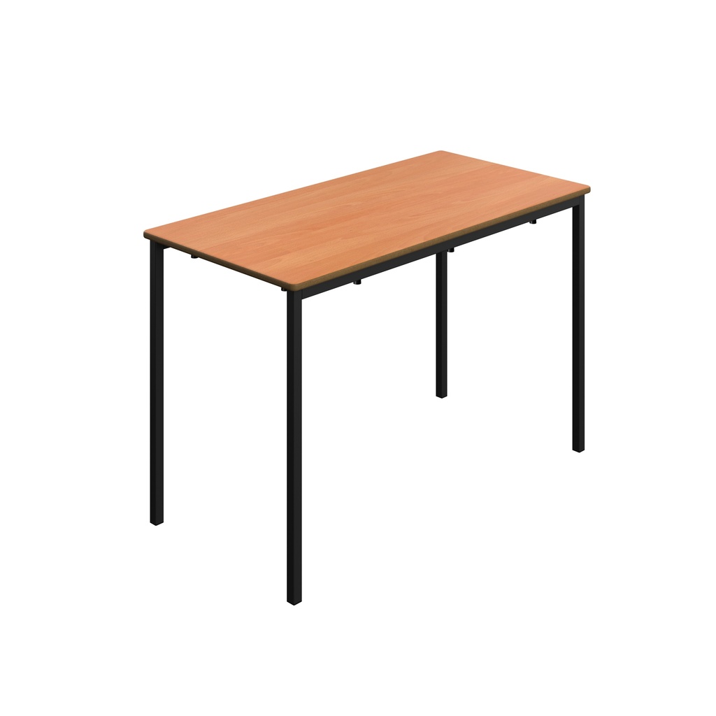 Titan Welded Frame Table | 1100X550X710 | Beech Top/Black Frame
