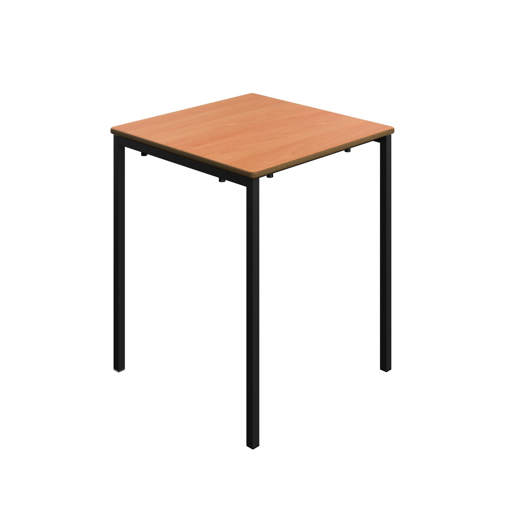 Titan Welded Frame Table | 600X600X710 | Beech Top/Black Frame