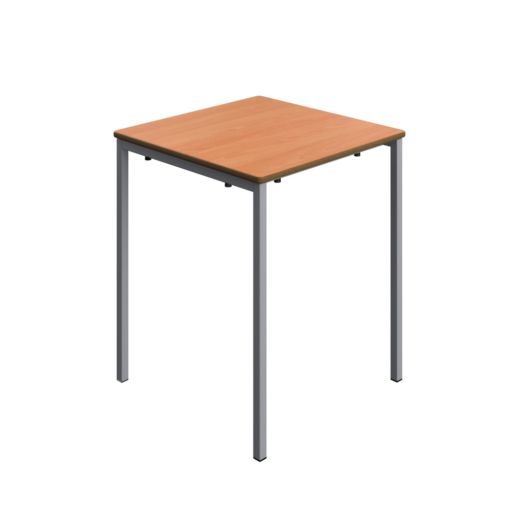 Titan Welded Frame Table | 600X600X710 | Beech Top/Grey Frame