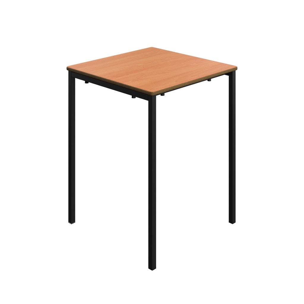 Titan Welded Frame Table | 600X600X760 | Beech Top/Black Frame