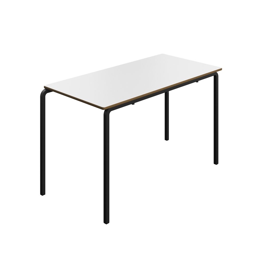 Titan Crush Bent Frame Table | 1200X600X710 |White/Black
