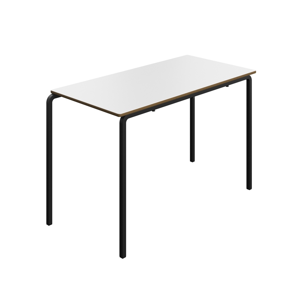 Titan Crush Bent Frame Table | 1200X600X760 | White/Black