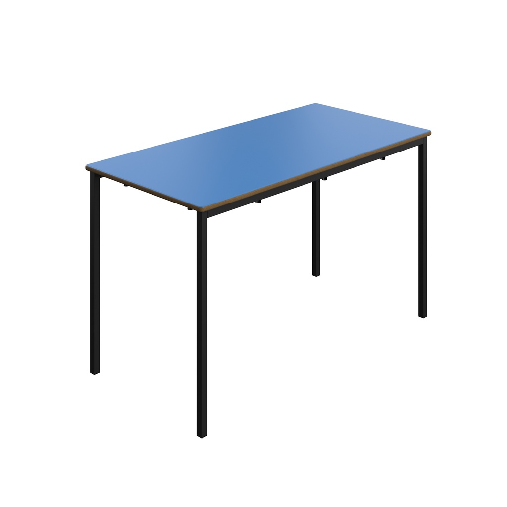 Titan Welded Frame Table | 1200X600X710 | Blue Top/Black Frame