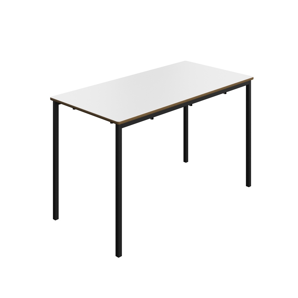 Titan Welded Frame Table | 1200X600X710 | White Top/Black Frame