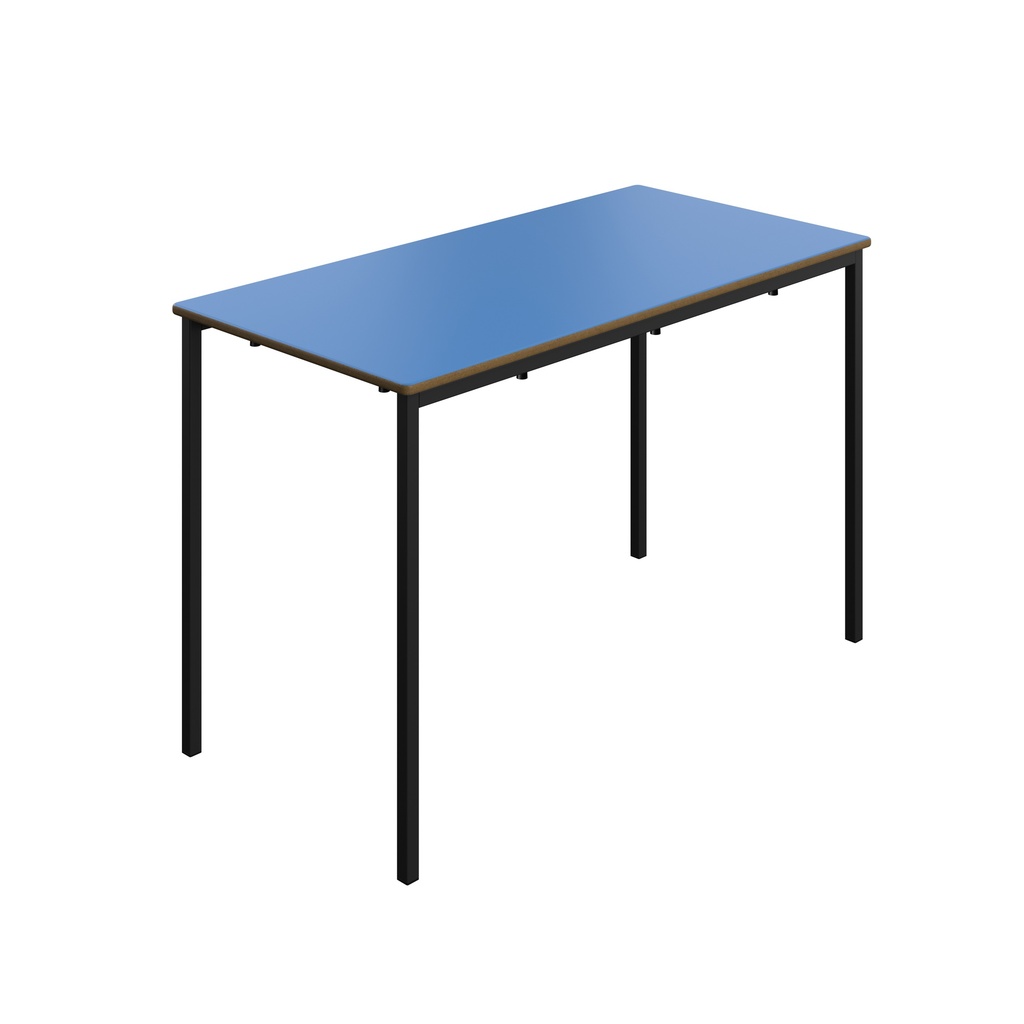 Titan Welded Frame Table | 1200X600X760 | Blue Top/Black Frame