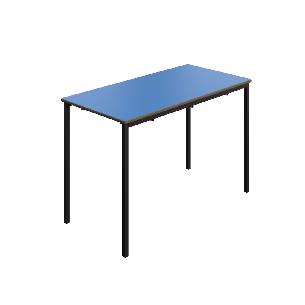 Titan Welded Frame Table | 1100X550X710 | Blue Top/Black Frame