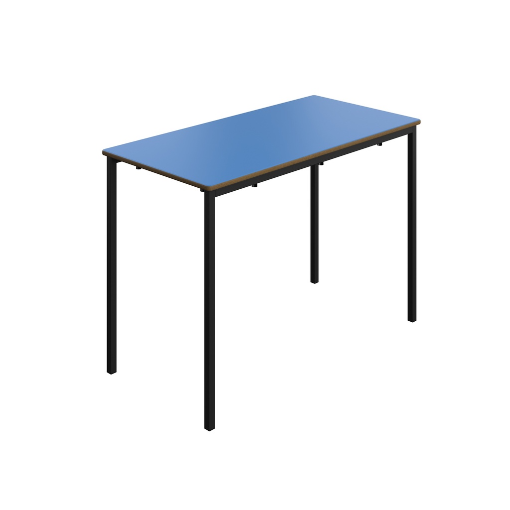 Titan Welded Frame Table | 1100X550X760 | Blue Top/Black Frame