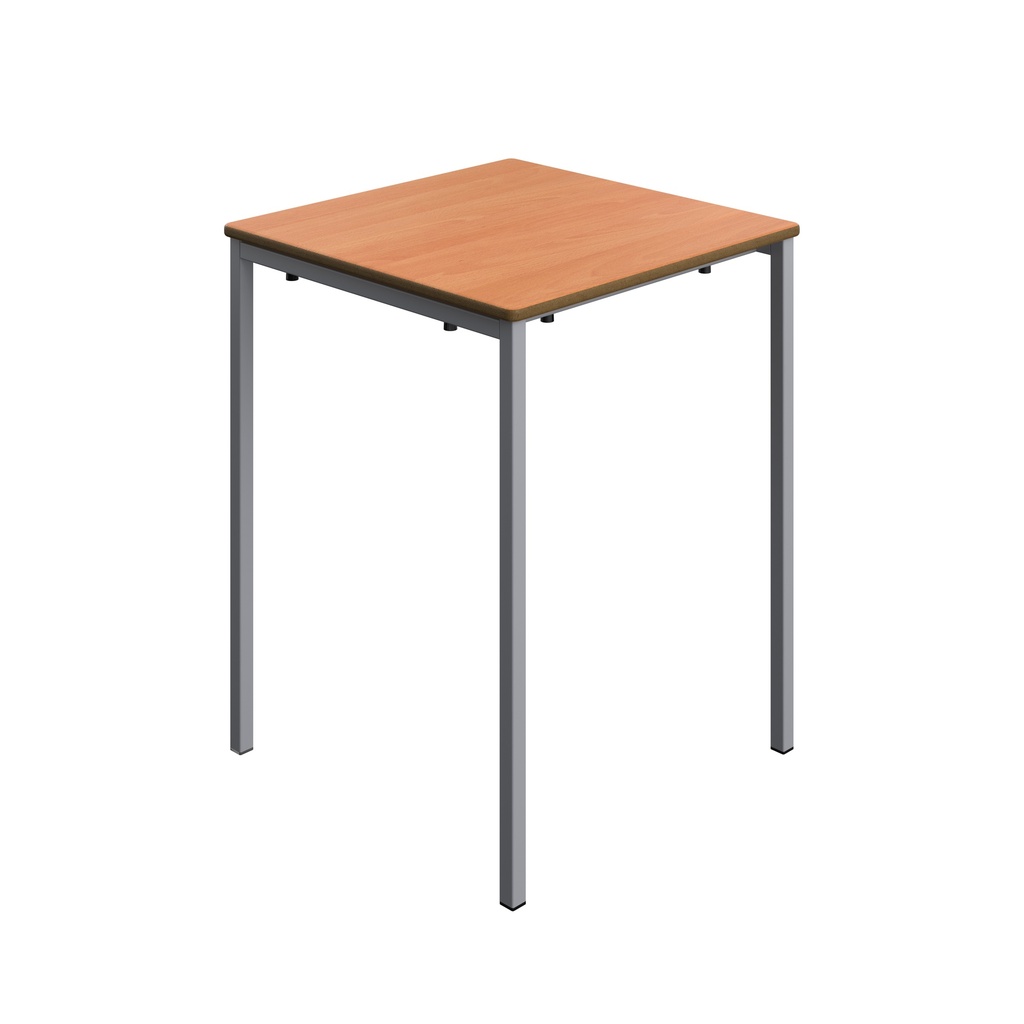 Titan Welded Frame Table | 600X600X760 | Beech Top/Grey Frame