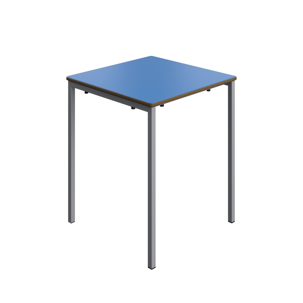 Titan Welded Frame Table | 600X600X710 | Blue Top/Grey Frame