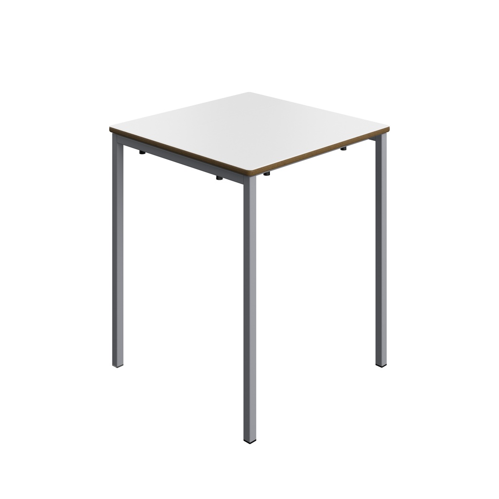 Titan Welded Frame Table | 600X600X710 | White Top/Grey Frame