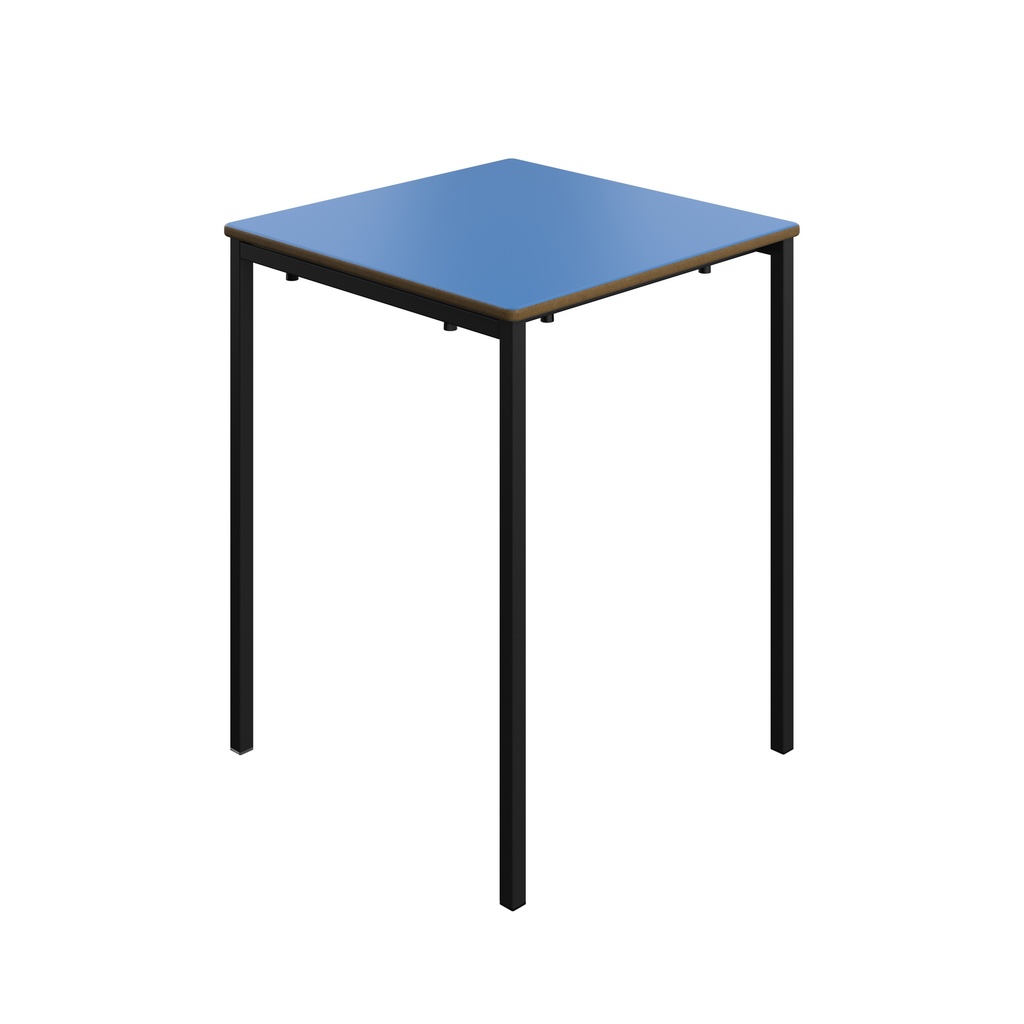 Titan Welded Frame Table | 600X600X760 | Blue Top/Black Frame