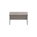 Core|Double Upright|Rectangular Desk|1200X600|Alaskan Grey Oak-Graphite