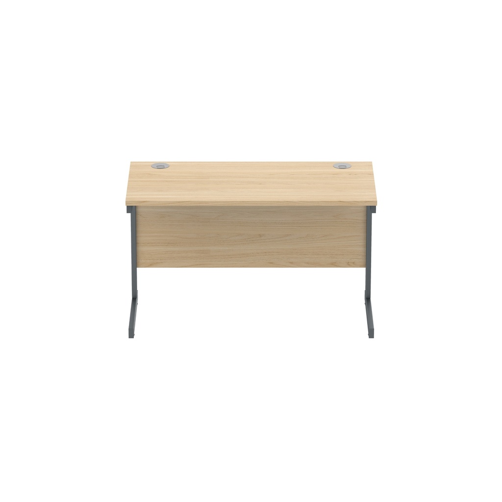 Core|Single Upright|Rectangular Desk|1200X600|Canadian Oak-Graphite