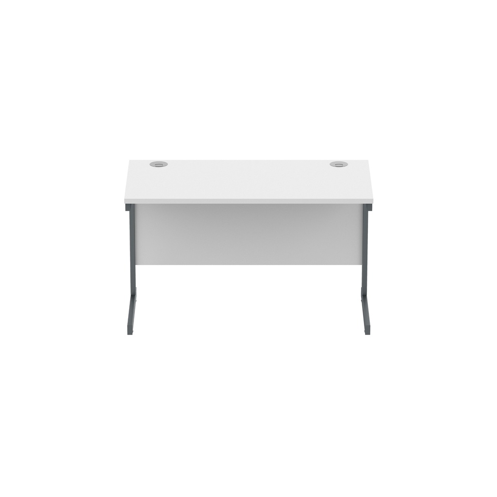 Core|Single Upright|Rectangular Desk (FSC)|1200x600|Arctic White-Graphite