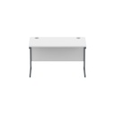 Core|Single Upright|Rectangular Desk|1200X600|Arctic White-Graphite