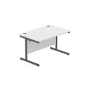 Core|Single Upright|Rectangular Desk|1200X800|White-Graphite