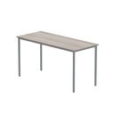 Office Rectangular Multi-Use Table (Fsc) | 1400X600 | Alaskan Grey Oak/Silver