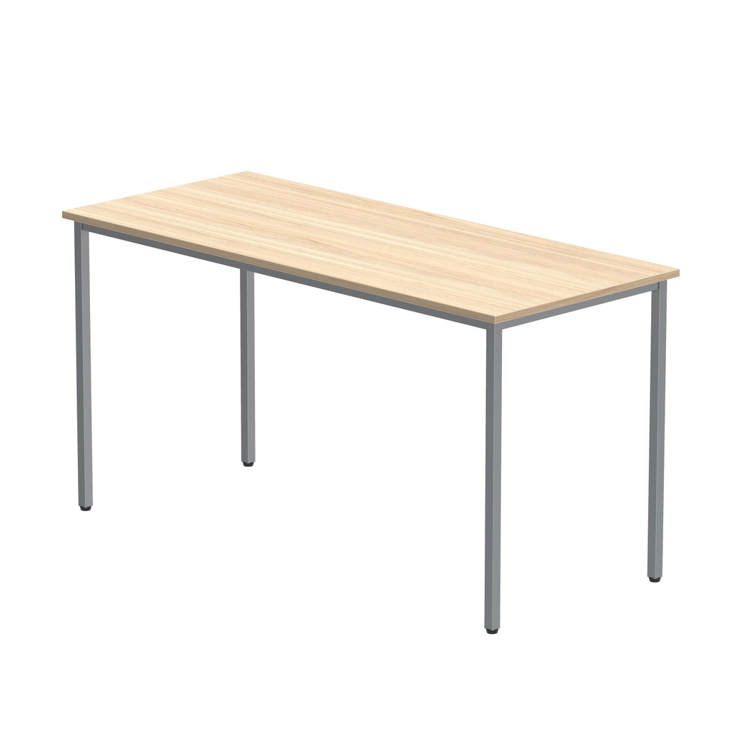 Office Rectangular Multi-Use Table (Fsc) | 1400X600 | Canadian Oak/Silver