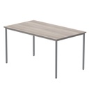 Core|Double Upright|Rectangular Desk|1400X800|Arctic White-Graphite