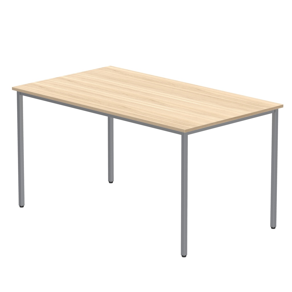 Core|Double Upright|Rectangular Desk|1400X800|White-Silver