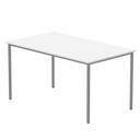 Office Rectangular Multi-Use Table (Fsc) | 1400X800 | Arctic White/Silver