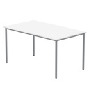 Office Rectangular Multi-Use Table (Fsc) | 1400X800 | Arctic White/Silver
