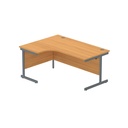 Core|Single Upright|Left Hand Radial Desk (Fsc)1600X1200|Norweigan Beech-Graphite